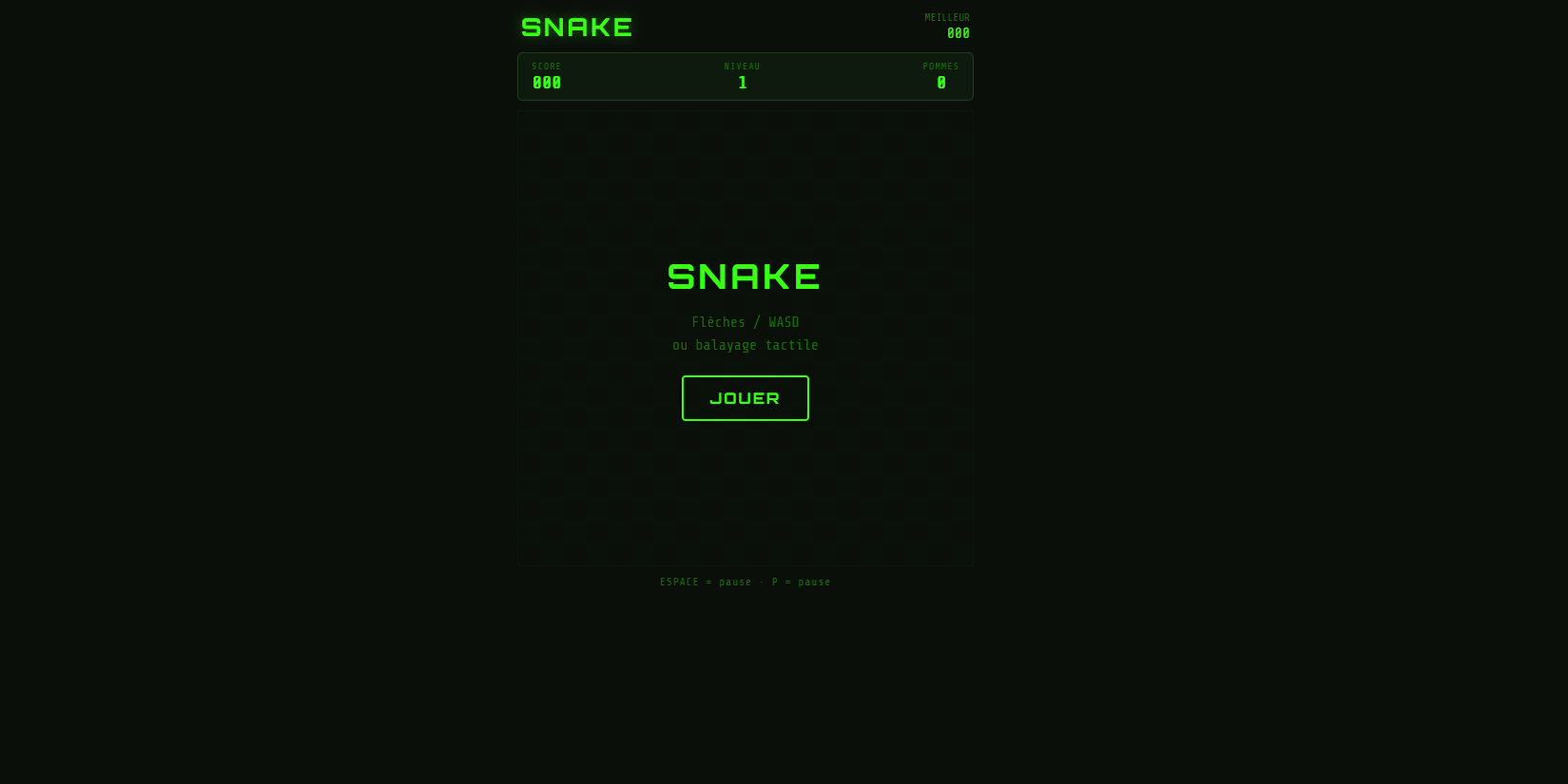 Jeu du serpent